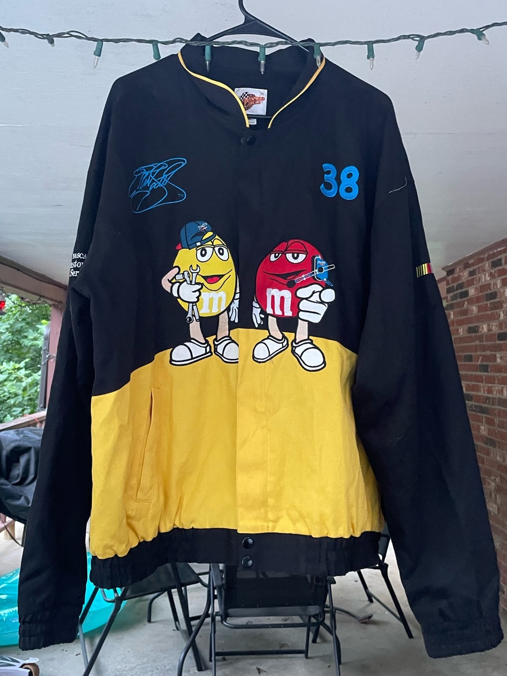 NASCAR Vintage Elliot Sadler 38 M&M Winners Circle Jacket Size XL